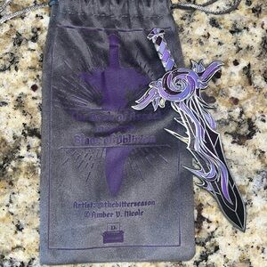 The book of Azrael Inspired Blade of Oblivion letter opener